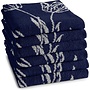 DDDDD Keukendoek Lisse Blauw - Set Van 6 - Katoen
