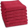 DDDDD Keukendoek Logo Rood - Set Van 6 - Katoen