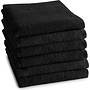 DDDDD Keukendoek Logo Zwart - Set Van 6 - Katoen