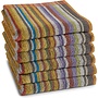 DDDDD Keukendoek Over The Rainbow Bruin - Set Van 6 - Katoen