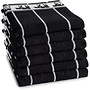 DDDDD Keukendoek Zwart Bont Zwart - Set Van 6 - Katoen