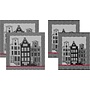 DDDDD Keukenset Canal Zwart - Set Van 4 - Katoen