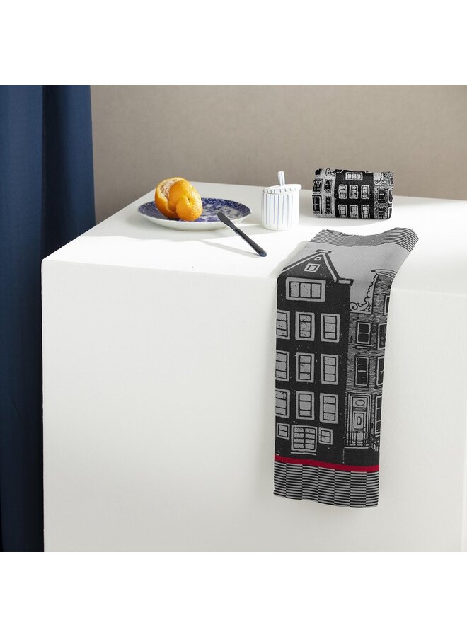 DDDDD Keukenset Canal Zwart - Set Van 4 - Katoen