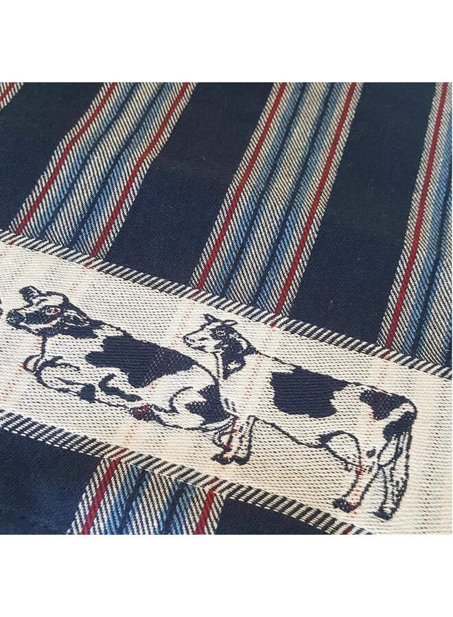 DDDDD Keukenset Friesian Blauw - Set Van 4 - Katoen
