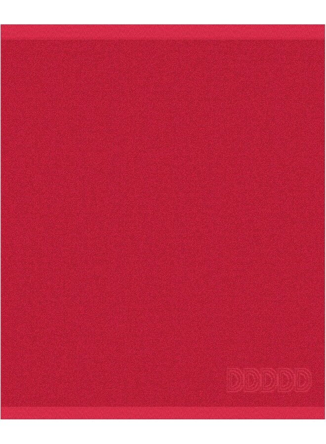 DDDDD Keukenset Logo Rood - Set Van 4 - Katoen