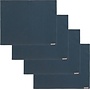 DDDDD Placemat Set Kit Blauw - Set Van 4 - Katoen