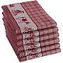 DDDDD Theedoek Dutchie Rood - Set Van 6 - Katoen