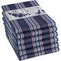 DDDDD Theedoek Friesian Blauw - Set Van 6 - Katoen