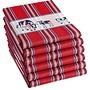 DDDDD Theedoek Friesian Rood - Set Van 6 - Katoen