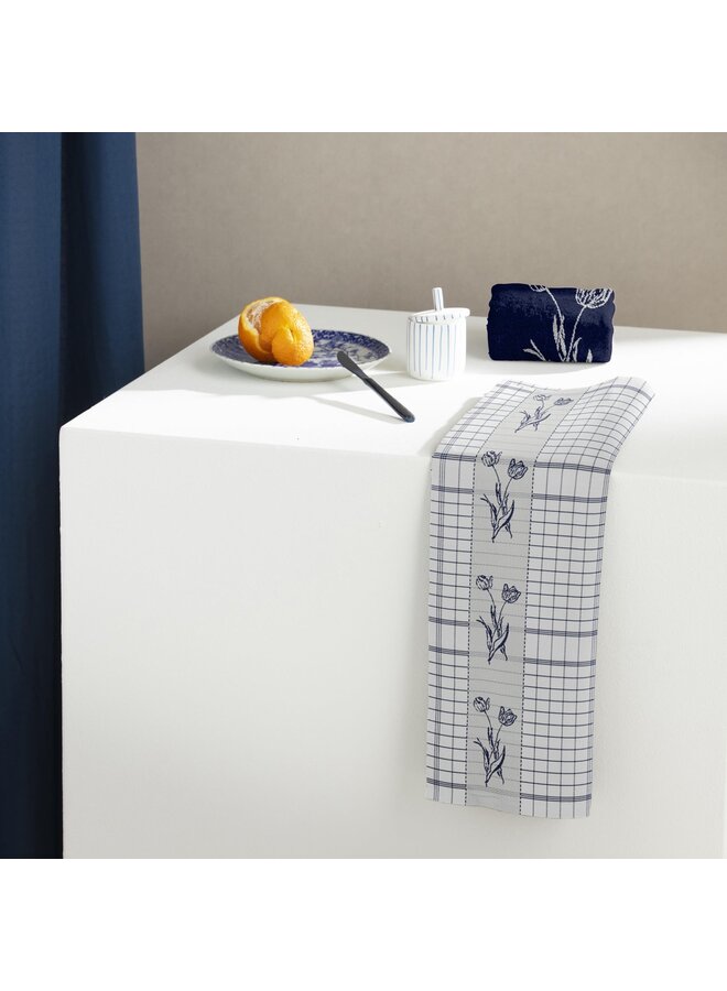 DDDDD Theedoek Lisse Blauw - Set Van 6 - Katoen