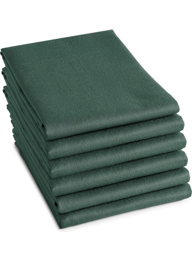 DDDDD Theedoek Logo Groen - Set Van 6 - Katoen