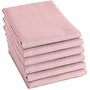 DDDDD Theedoek Logo Pastel Roze - Set Van 6 - Katoen