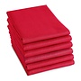 DDDDD Theedoek Logo Rood - Set Van 6 - Katoen