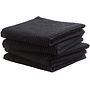 DDDDD Vaatdoek Basic Zwart - Set Van 4 - Katoen