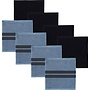 DDDDD Vaatdoekset Baxter/Basic Blauw/Zwart - Set Van 4 - Katoen