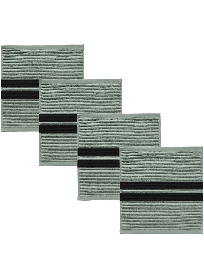 Vaatdoek Baxter Groen - Set Van 4 - Katoen