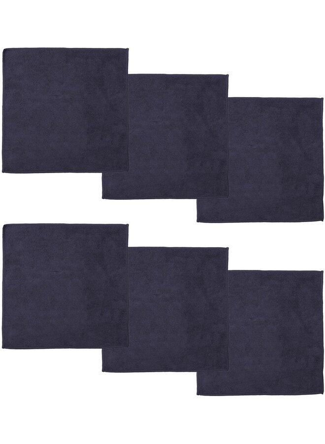 DDDDD Vaatdoek Billie Blauw - Set Van 6 - Polyester