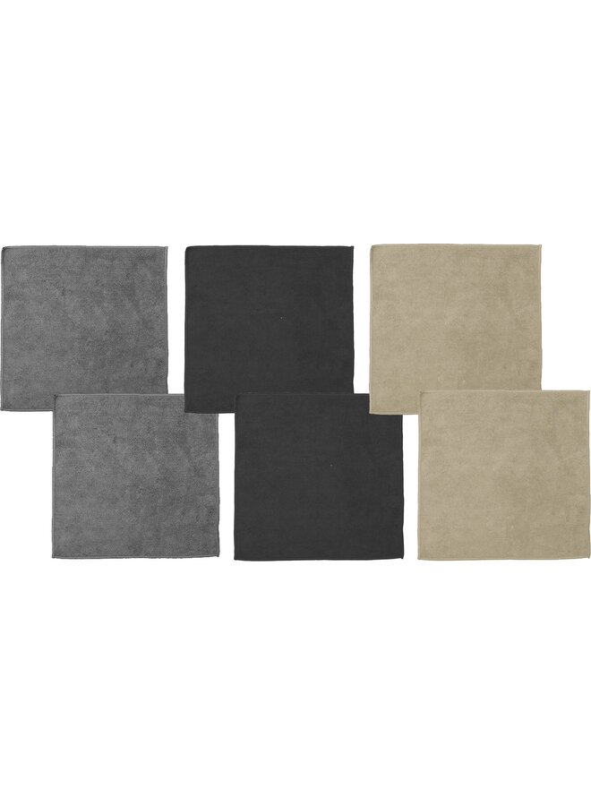 DDDDD Vaatdoek Billie Multicolor - Set Van 6 - Polyester