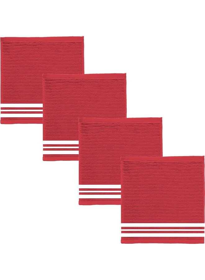 Vaatdoek Provence Rood - Set Van 4 - Katoen