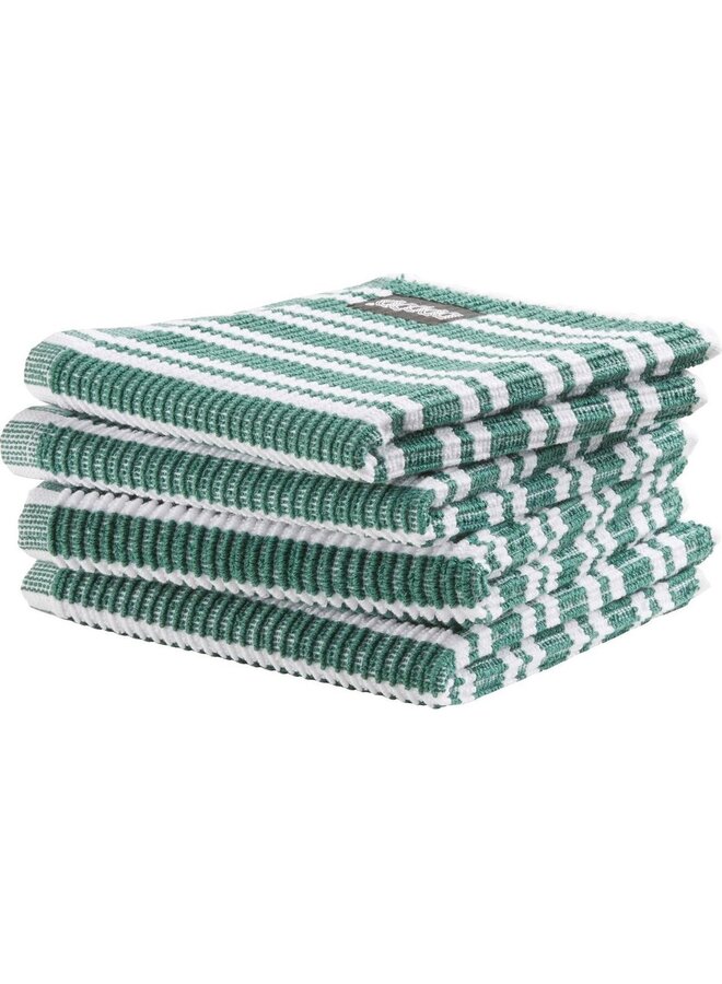 Vaatdoek Stripe Groen - Set Van 4 - Katoen