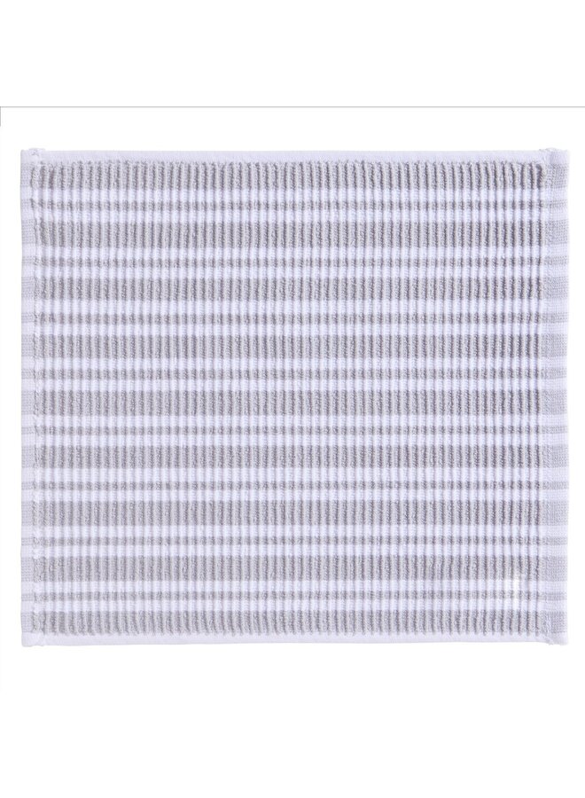 DDDDD Vaatdoek Stripe Licht Grijs - Set Van 4 - Katoen