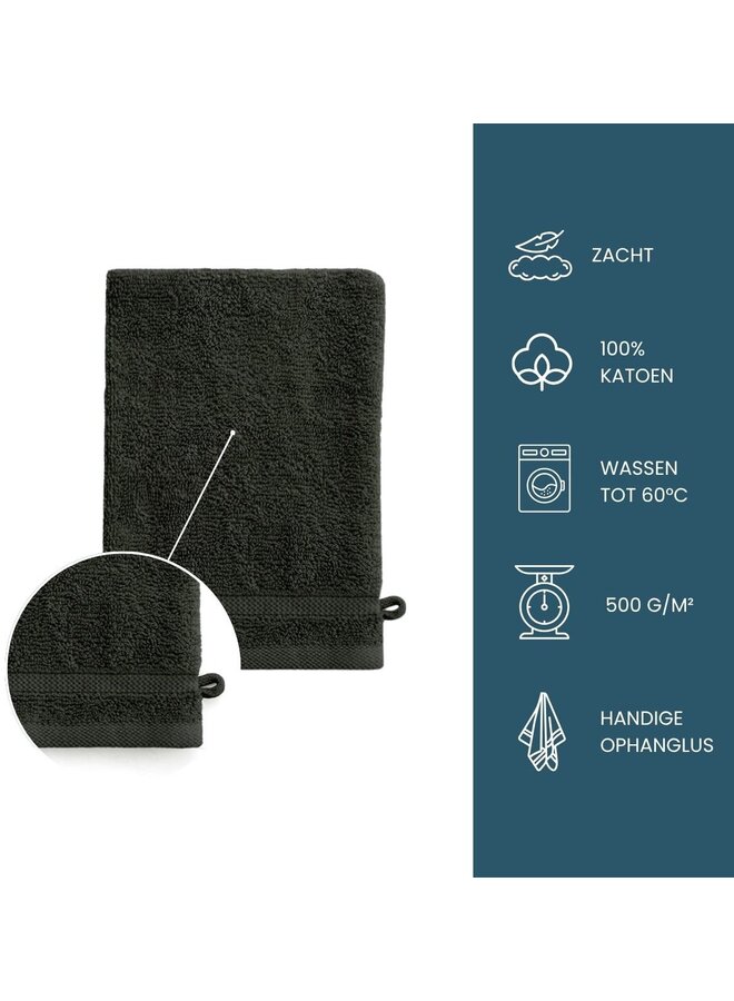 Byrklund Badtextiel Bath Basics Antraciet - Katoen