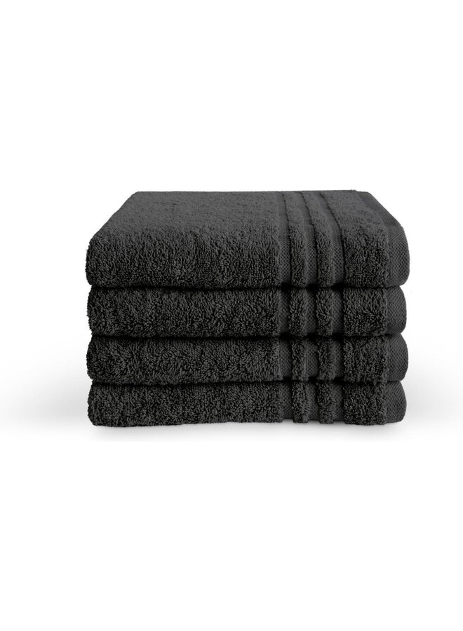 Badtextiel Bath Basics Antraciet - Katoen
