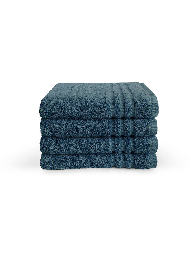 Badtextiel Bath Basics Donker Blauw - Katoen