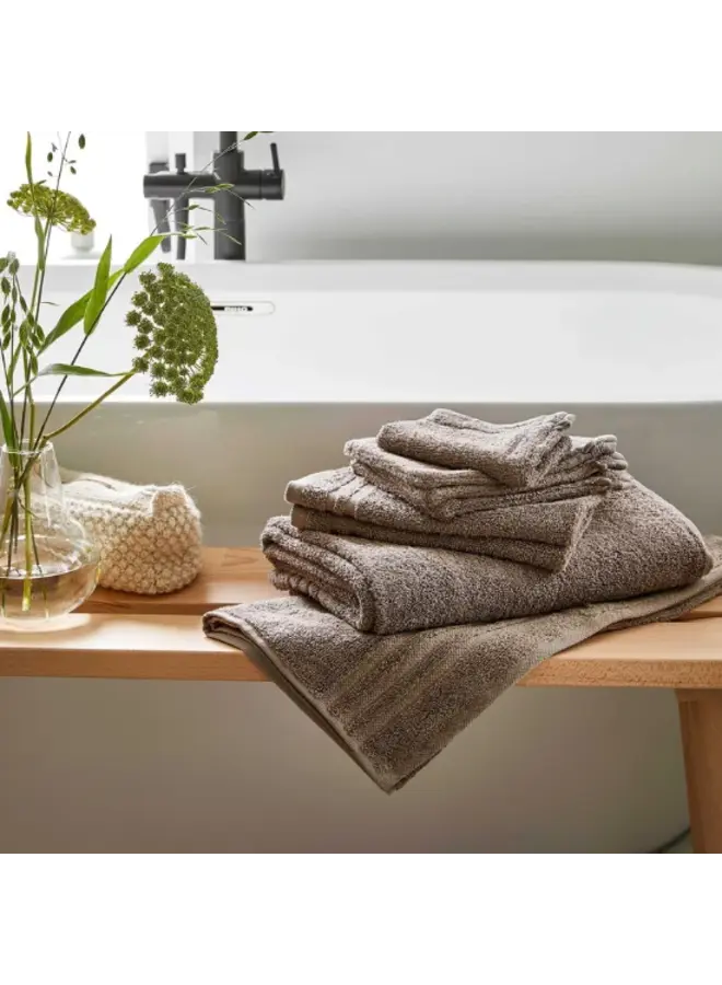 Byrklund Badtextiel Bath Basics Taupe - Katoen