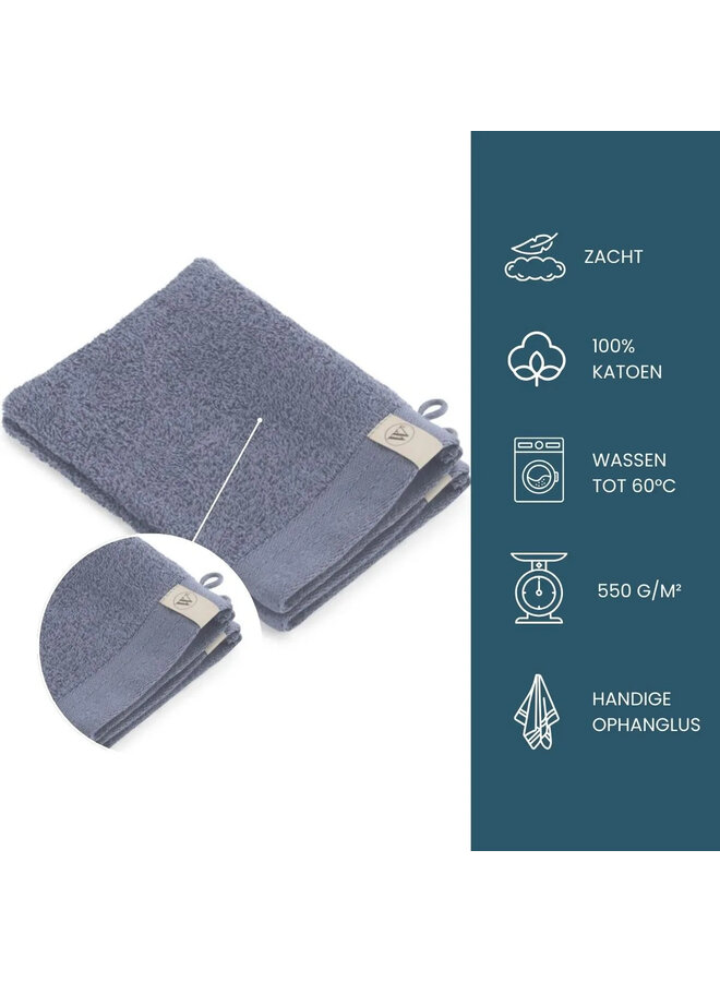 Walra Badtextiel Soft Cotton Indigo - Katoen