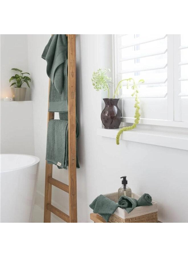 Walra Badtextiel Soft Cotton Legergroen - Katoen