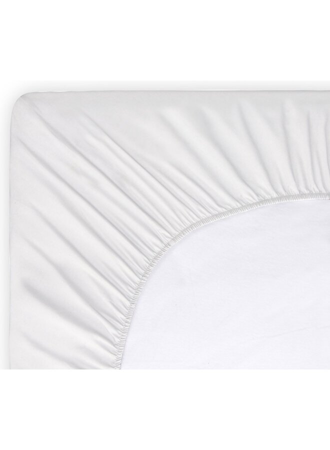 Byrklund Hoeslaken Bed Basics Wit - Katoen