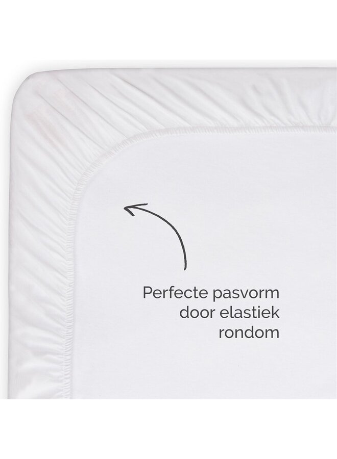 Byrklund Hoeslaken Topper Bed Basics Wit - Jersey