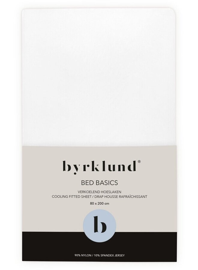 Byrklund Hoeslaken Cooling Down Wit  - Nylon/Elastaan