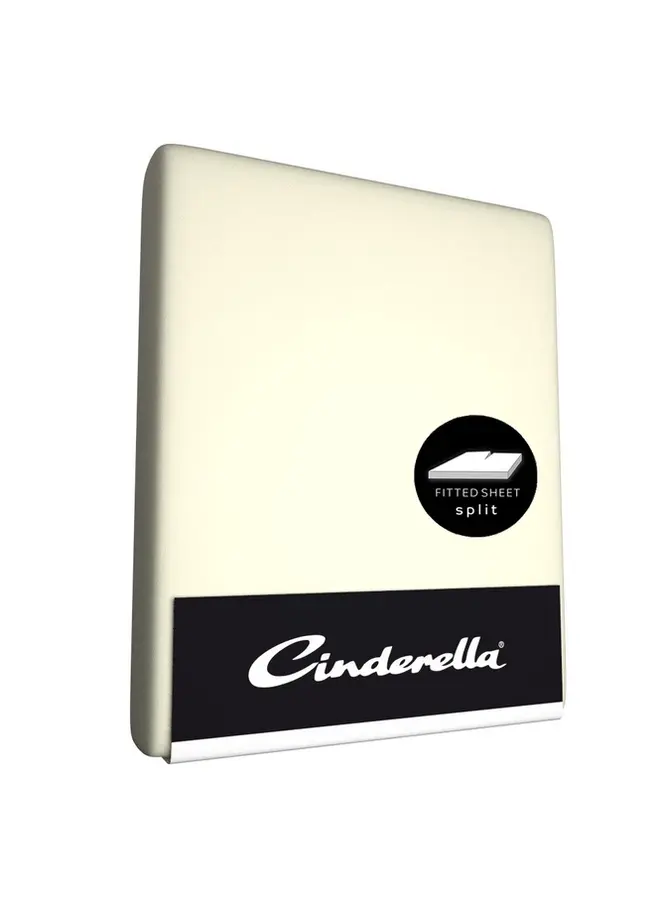 Cinderella Hoeslaken Splittopper Ivoor - Dubbel Jersey