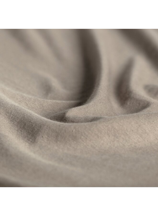 Cinderella Hoeslaken Splittopper Taupe - Dubbel Jersey