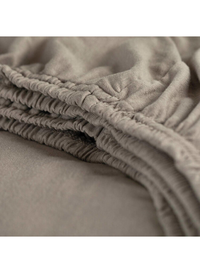 Cinderella Hoeslaken Hoge Hoek Taupe - Jersey
