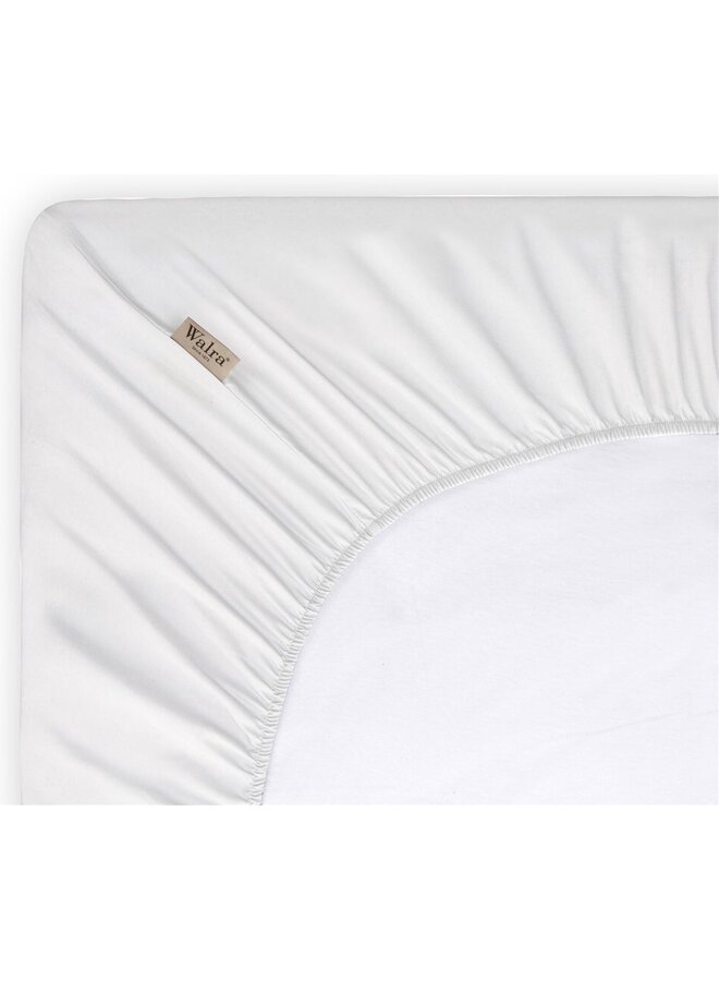 Walra Hoeslaken Crispy Cotton Wit - Katoen