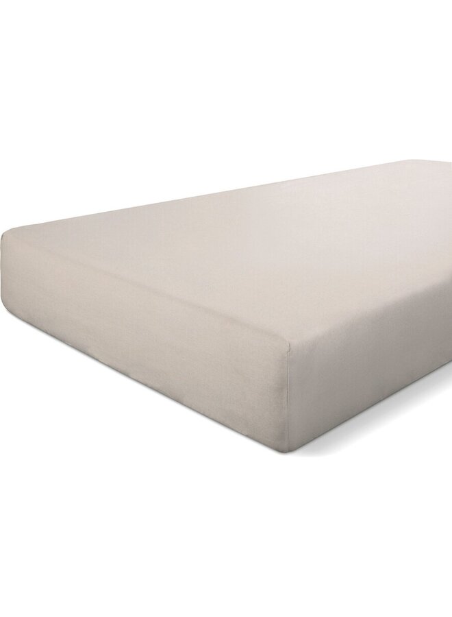 Hoeslaken Crispy Cotton Zand - Katoen