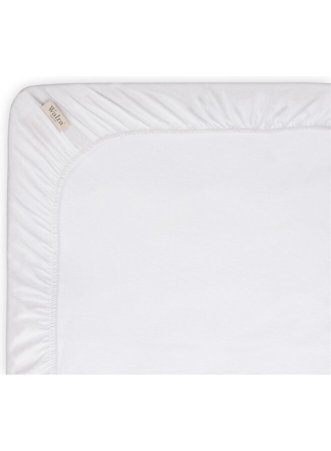 Walra Hoeslaken Crispy Cotton Topper Wit - Katoen
