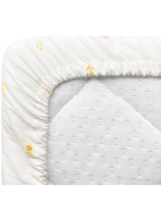 Walra Hoeslaken Kinderbed Flowerfield Roze - Katoen