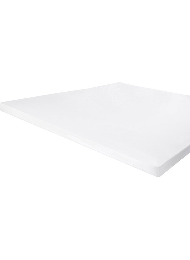 Hoeslaken Topper Stretch Wit  - Jersey