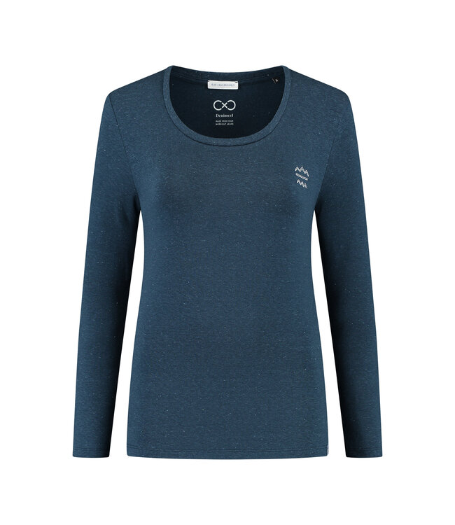 Denimcel Melange Longsleeve Ocean Peak - Dress Blue