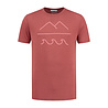 Denimcel Melange Ocean Peak T-shirt - Rust Denimcel Melange Ocean Peak T-shirt - Rust