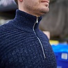 Heren Harlingen Schipperstrui - Navy Melange Heren Harlingen Schipperstrui - Navy Melange