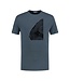 Denimcel Woodcut Right Climber T-shirt - Indigo