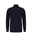 Essential Half Zip Sweater - Navy Melange