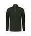 Essential Halfzip Sweater - Deep Green Melange