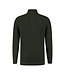 Essential Half Zip Sweater - Deep Green Melange