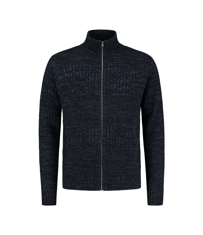 Heren Harlingen Schippersvest - Navy Melange